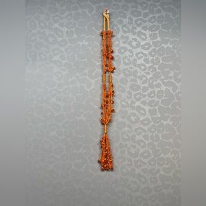 Turkish hand made orange beads necklace in very good condition used once